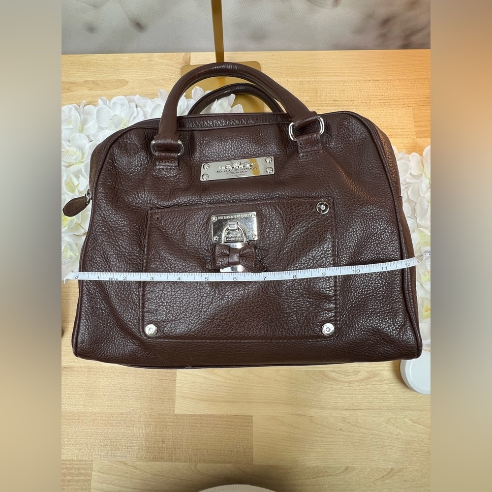 BRIGHTON MY FLAT IN LONDON BROKER COGNAC DOMED BOWLER STYLE HANDBAG - Picture 8 of 13